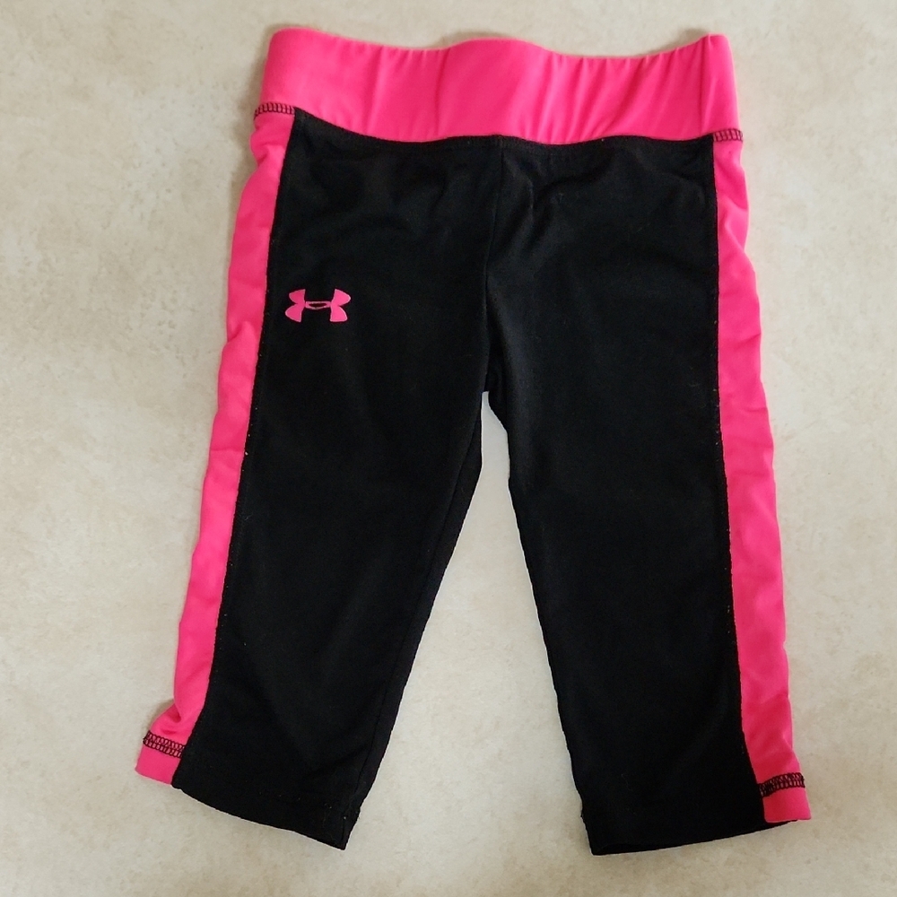 Under Armour Black and Pink Athletic Leggings